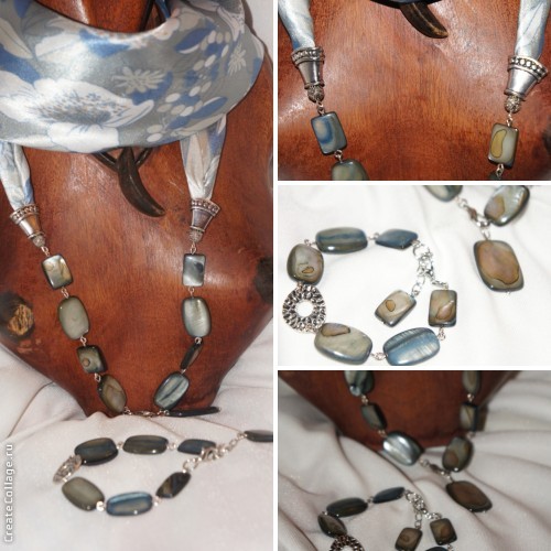 Шейное украшение. Ручная работа.