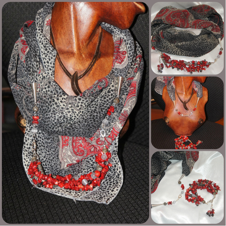 Шейное украшение. Ручная работа.