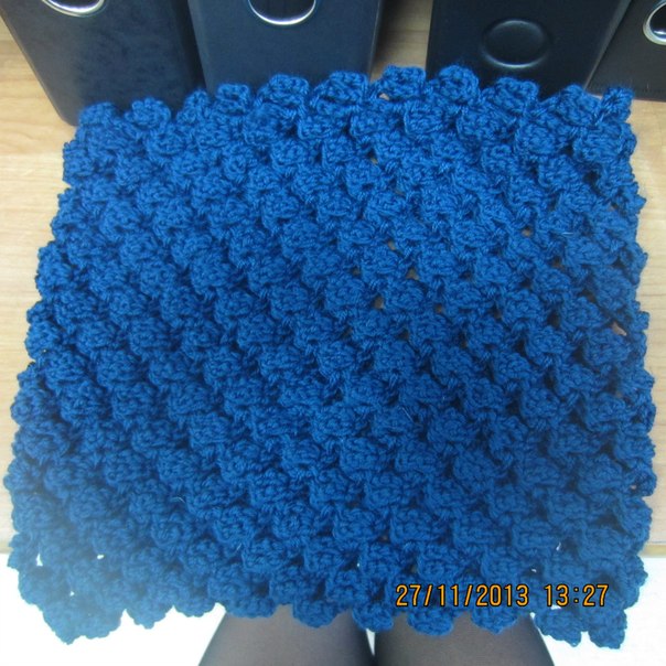 Квадратный шарф_пряжа Бриллиант