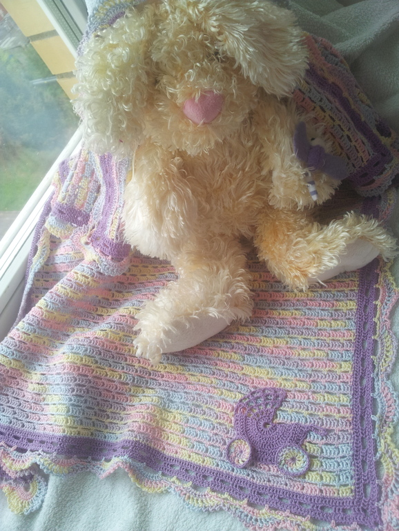 Покажу плед в коляску