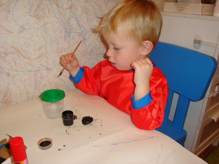 Первая поделка в садик