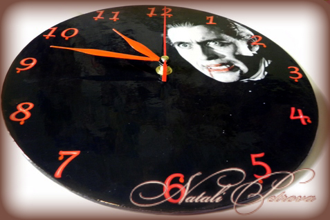 Часы и обложка для паспорта "Дракула"