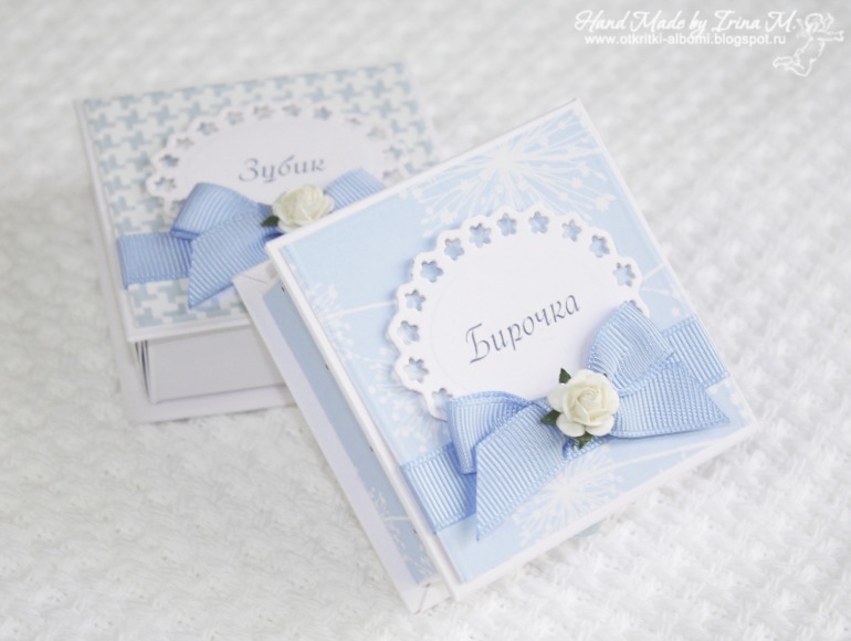 Коробочки для памятных вещей новорожденного малыша.