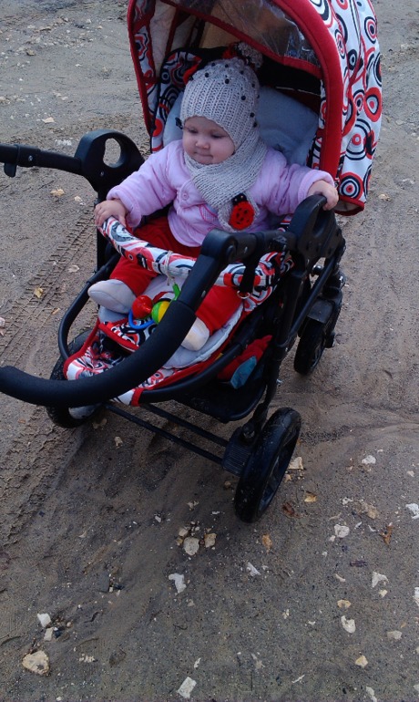 шапочка и шарфик "Божья коровка"