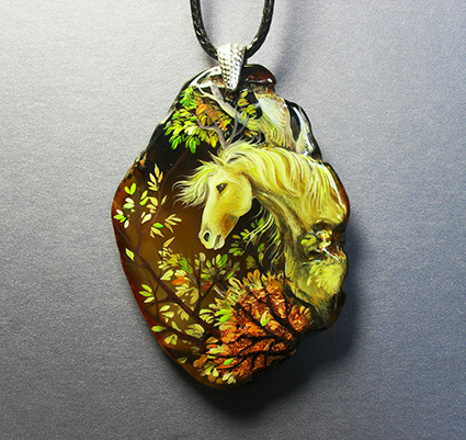 Еще лошадки и рыбки.