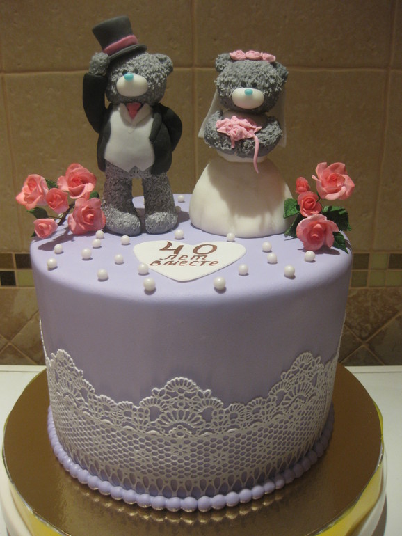 Теддики на свадебный юбилей