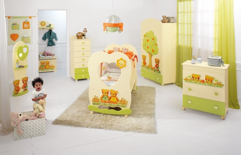 Baby Expert Cuore кроватка и пеленальный комод с ванночкой в идеале - 35000р