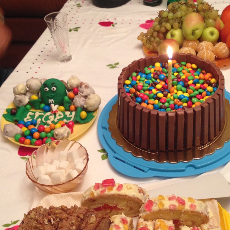 Последние тортики новичка)))