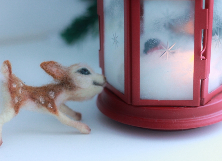 Фонарик со снегирем