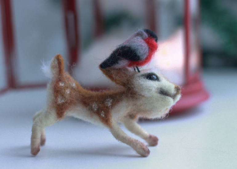 Фонарик со снегирем