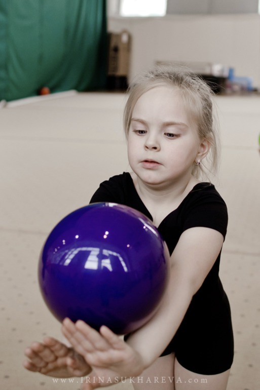 Тренировка по художественной гимнастике. Часть 2.