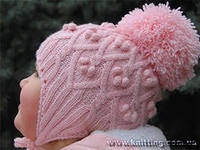 Девочки, а как вы вяжете цельные ушки на детских шапочках?