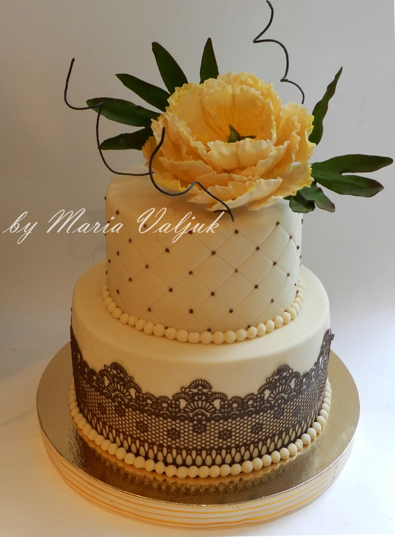 Свадебный с пионом)