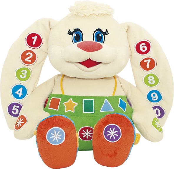 Интерактивные мягкая игрушка "Зайка-знайка" - где купить в Москве