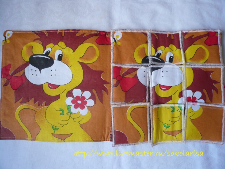 Мягкие пазлы из 9 элементов