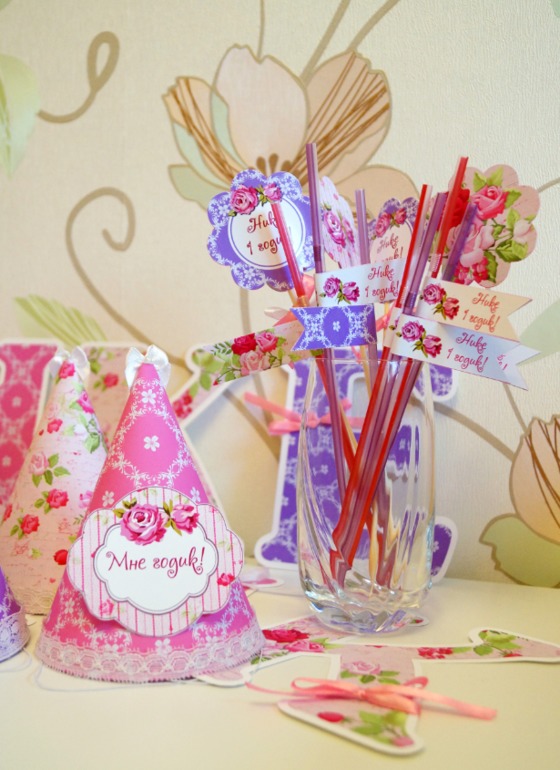 Нежный шебби набор для годовасия Ники