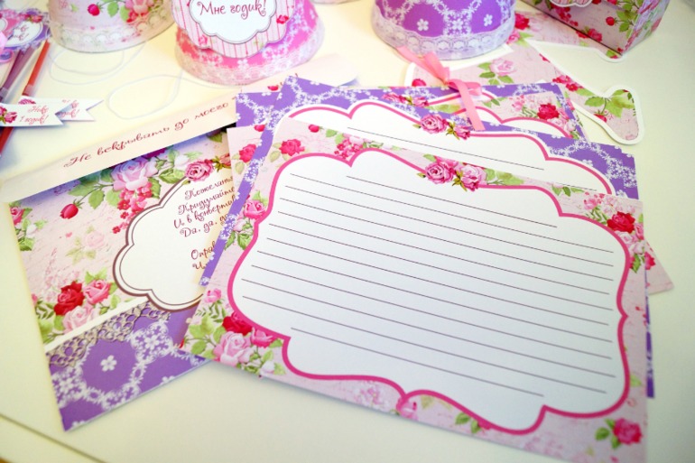 Нежный шебби набор для годовасия Ники