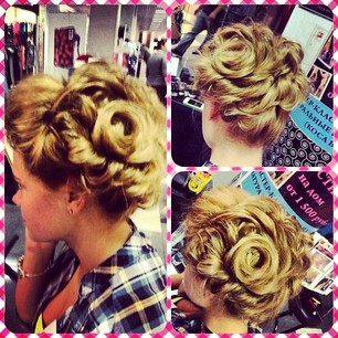 Прически на новогодние праздники!