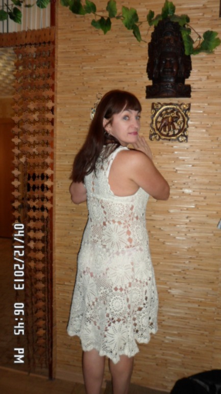 Платье крючком от Евы