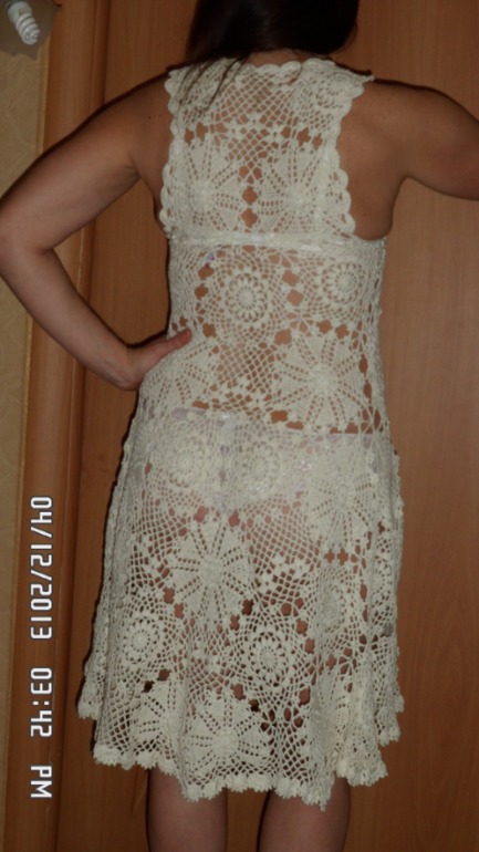 Платье крючком от Евы