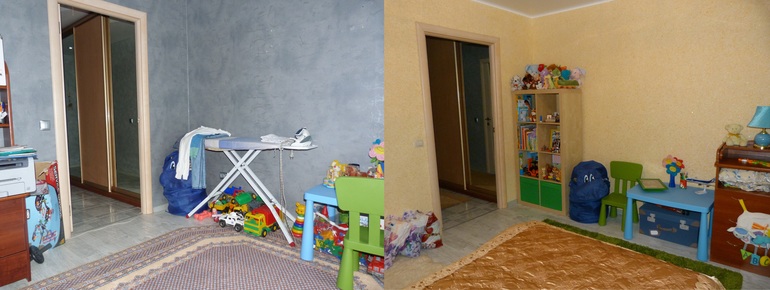 Наконец то закончили переделку!!! До и после...