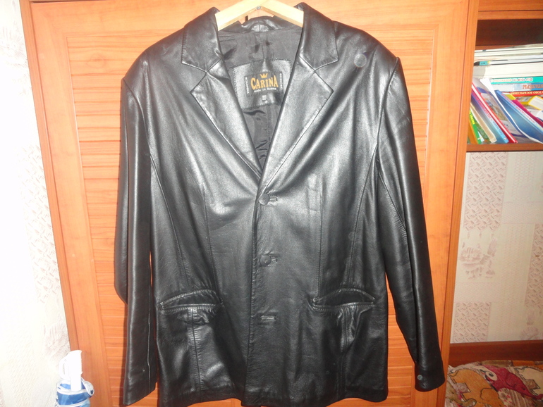 Пиджак кожаный мужской р.50 1000 руб