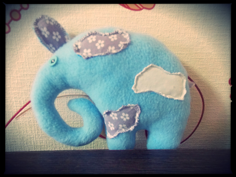 Флисово-облачный слоник-шуршалка...