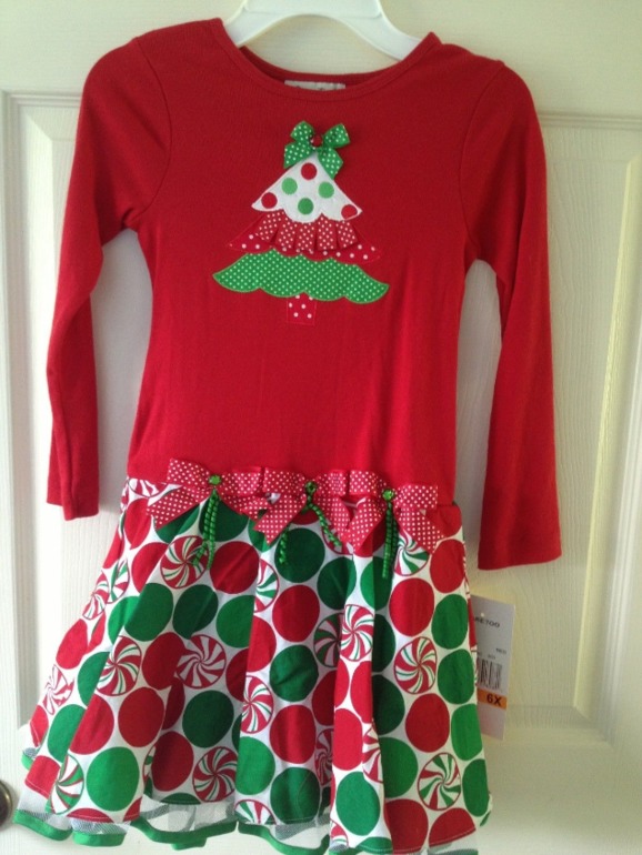 Платье новое (США) на 6-8 лет.+гетры+заколочка