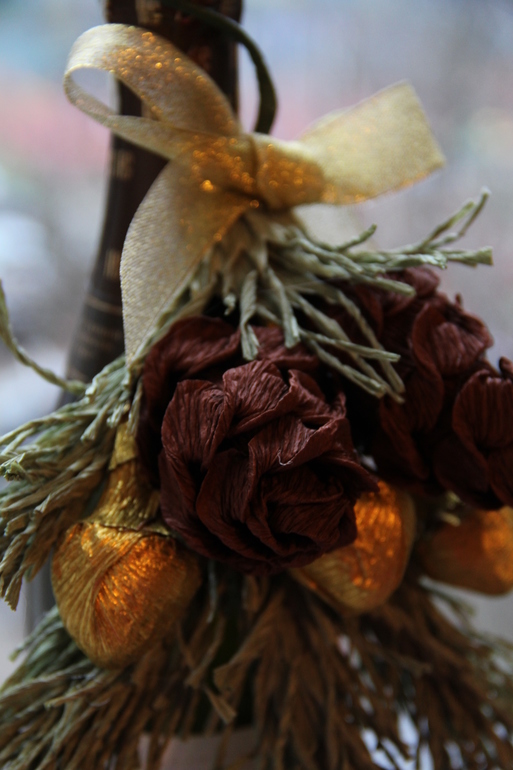 Новогодний декор шампанского