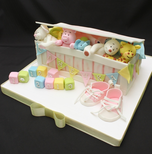 Торт ящик с игрушками