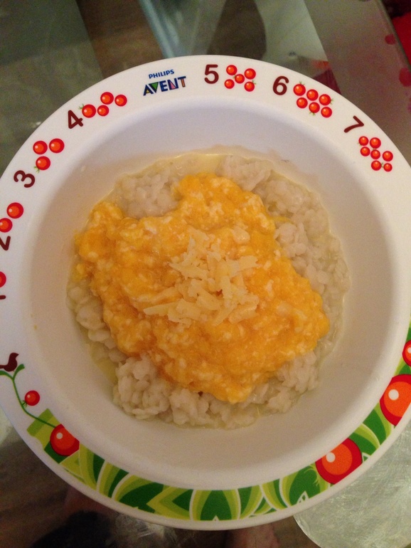 Макарошки с тыквой и сыром