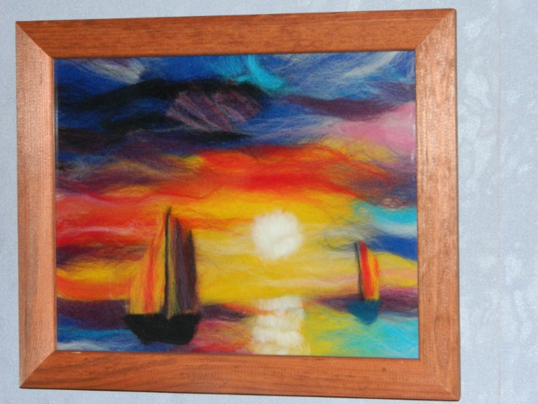 картины из шерсти