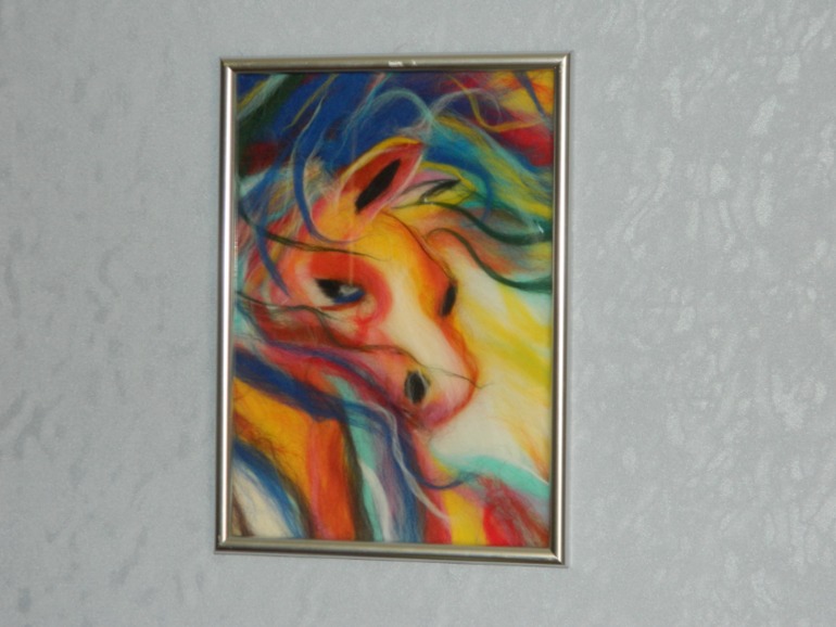 картины из шерсти