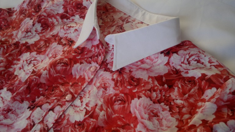 Рубашка "Пионы и Розы".