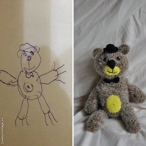 мишка по рисунку