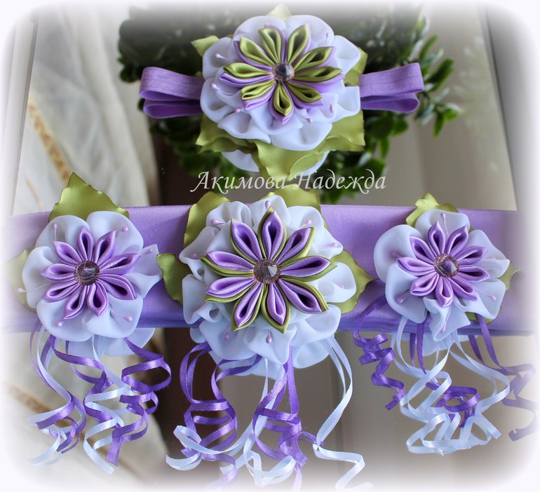 Пояс к платью и повязка