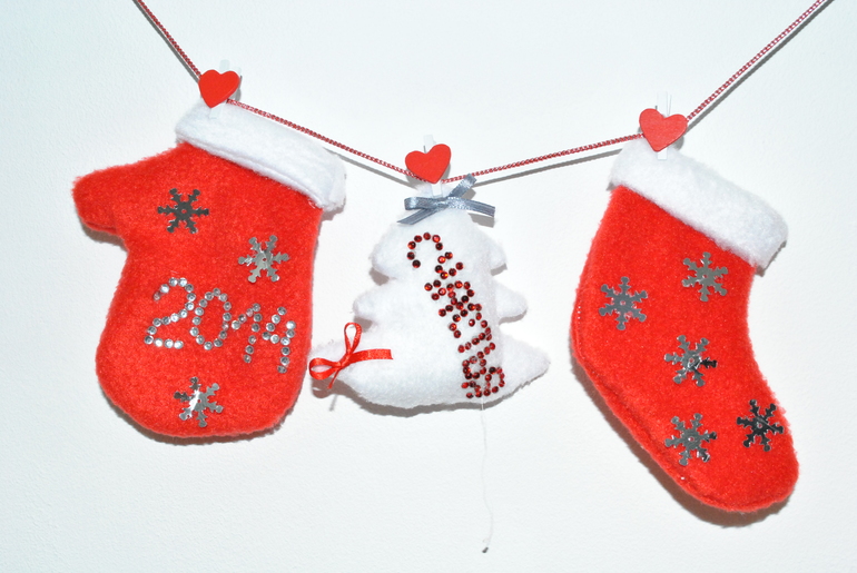 Растяжка новогодняя) счастье желающая!