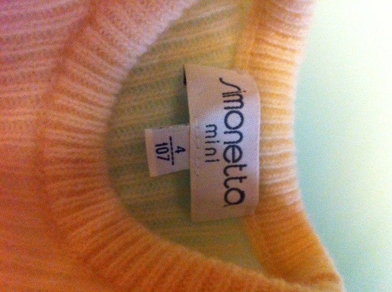 Комплект Simonetta (платье, воротничок, митенки) 4А, шерсть, 2 500 рублей