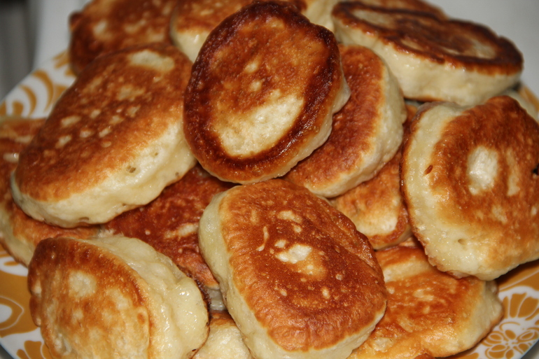 Оладьи пышные, обыкновенные