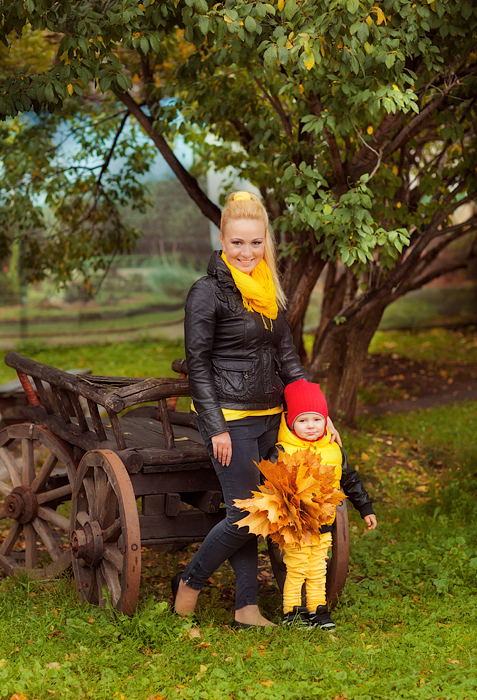 Осень прекрасной Елены и Мишутки