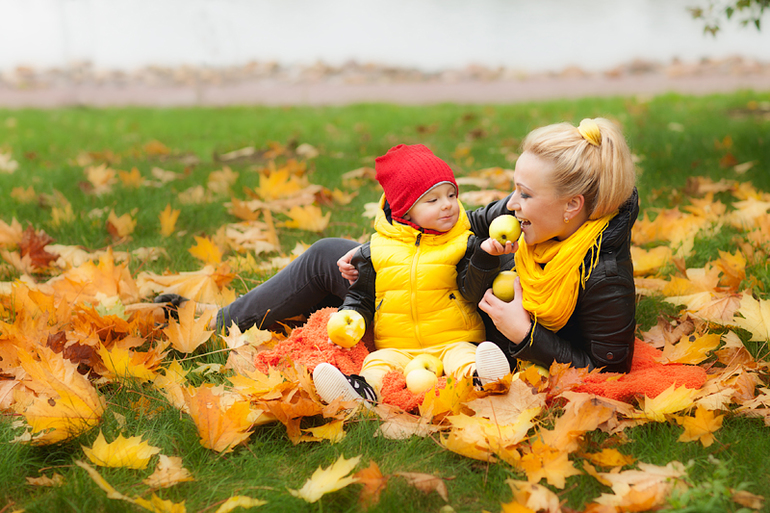 Осень прекрасной Елены и Мишутки