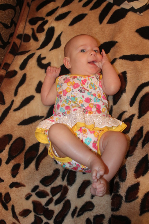 Моей сладкой булочке 4 месяца!!!