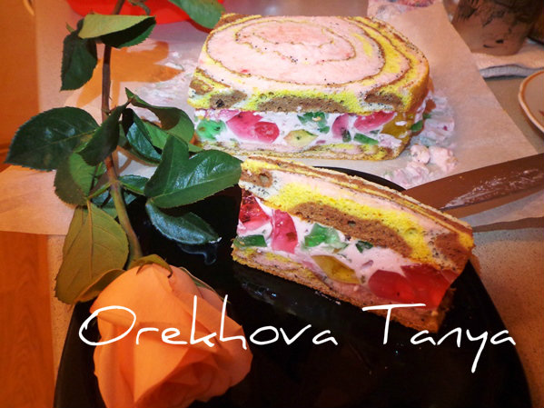 Пляцок разноцветный мой :)