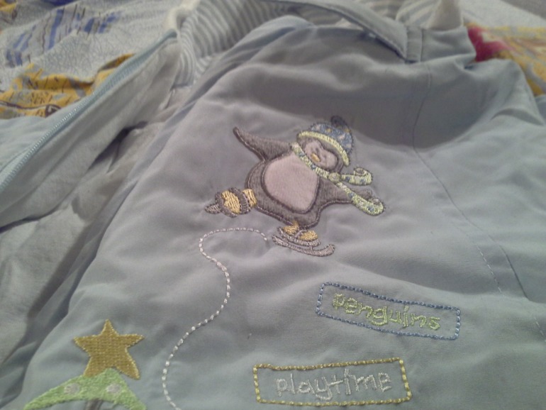 Комбенизон голубой 0-4мес осень/весна 500р