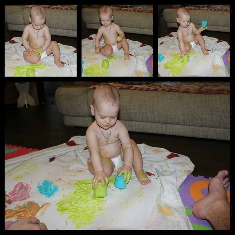 Первый опыт художника)))