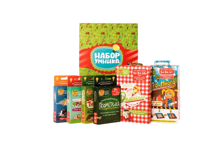 Учебные настольные игры серии "Банда умников" для детей от 4 лет