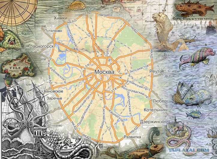 Карта москвы мем