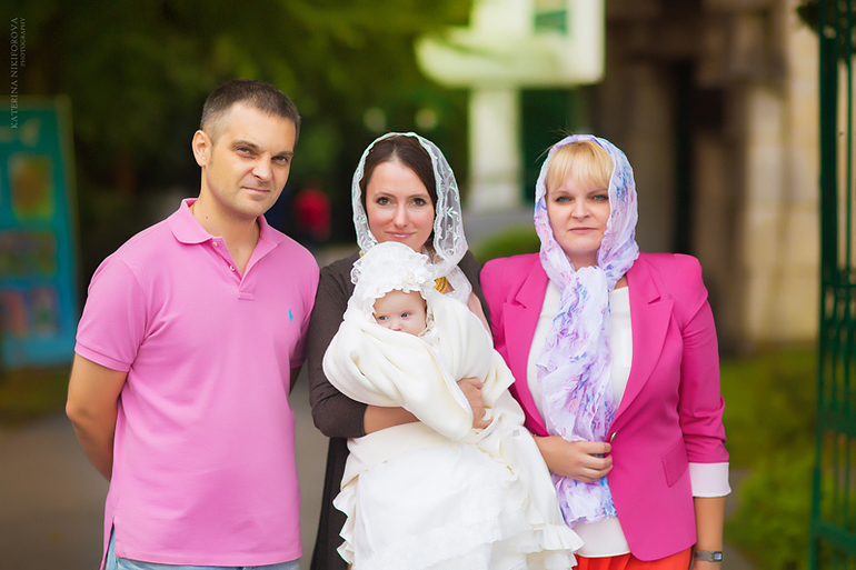 Крещение Виктории! Вторая часть. Фотосет от Катерины.