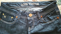 Новые джинсовые брюки Louis Vuitton