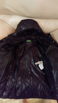 Куртка стеганая темно-синяя  benetton 2XL